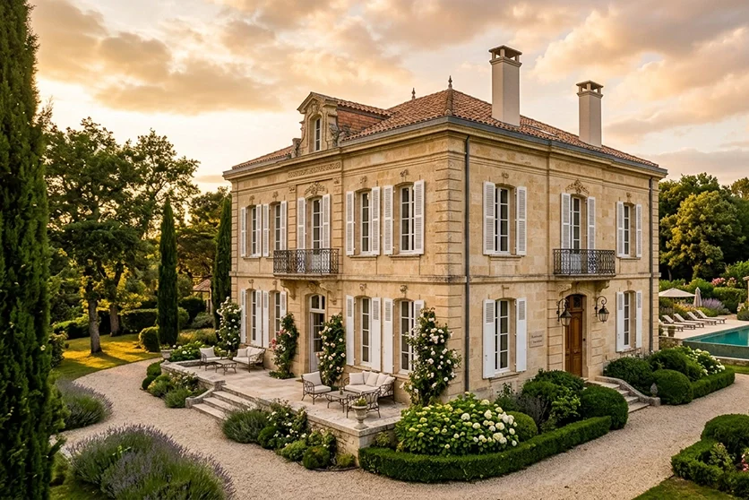 Villa des Terrasses au Havre après rénovation complète - flip immobilier haut de gamme réalisé par un marchand de biens, façade bourgeoise restaurée avec vue mer